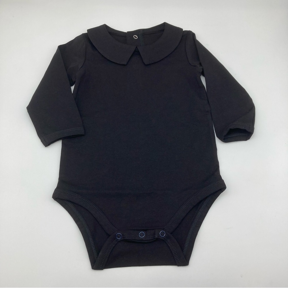 Baby girl long sleeve bodysuit Black 9months NWOT